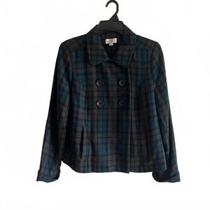 Size‎ 12 - Women's  -Studio Works - Plaid Jacket - Stylish & Warm!